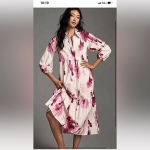 Anthropologie bettina midi dress
